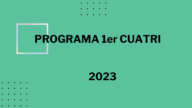 Programa primer cuatrimestre 2023